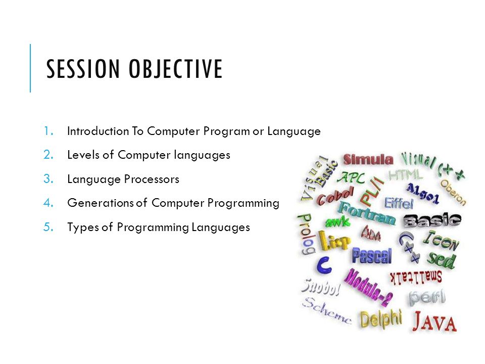 List of programming languages by type